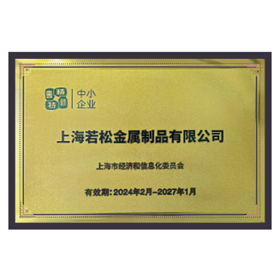 專(zhuān)精特新證書(shū)